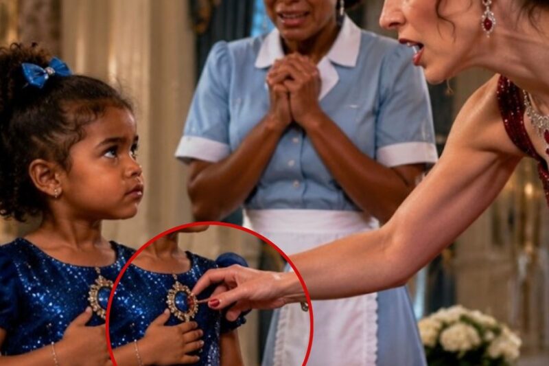 That’s My Brooch Now!” Billionaire’s Fiancée Tried to Snatch—But Maid’s Toddler’s Response Stunned