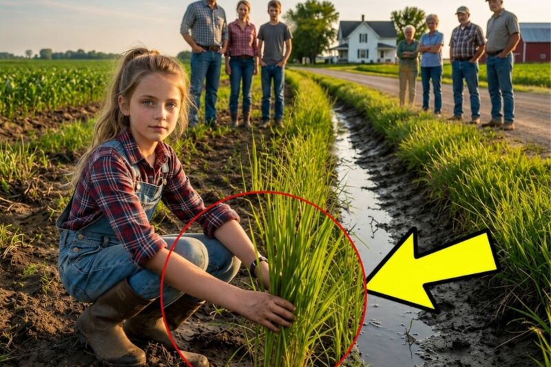They Thought the Little Girl Planted Tall Grass Along the Ditch for Beauty — Until the Flood Came